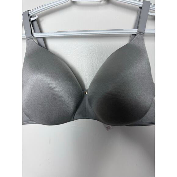 Cacique Lightly Lined Balconette Bra Size 38 DDD Gray Supportive Underwire - Picture 3 of 7